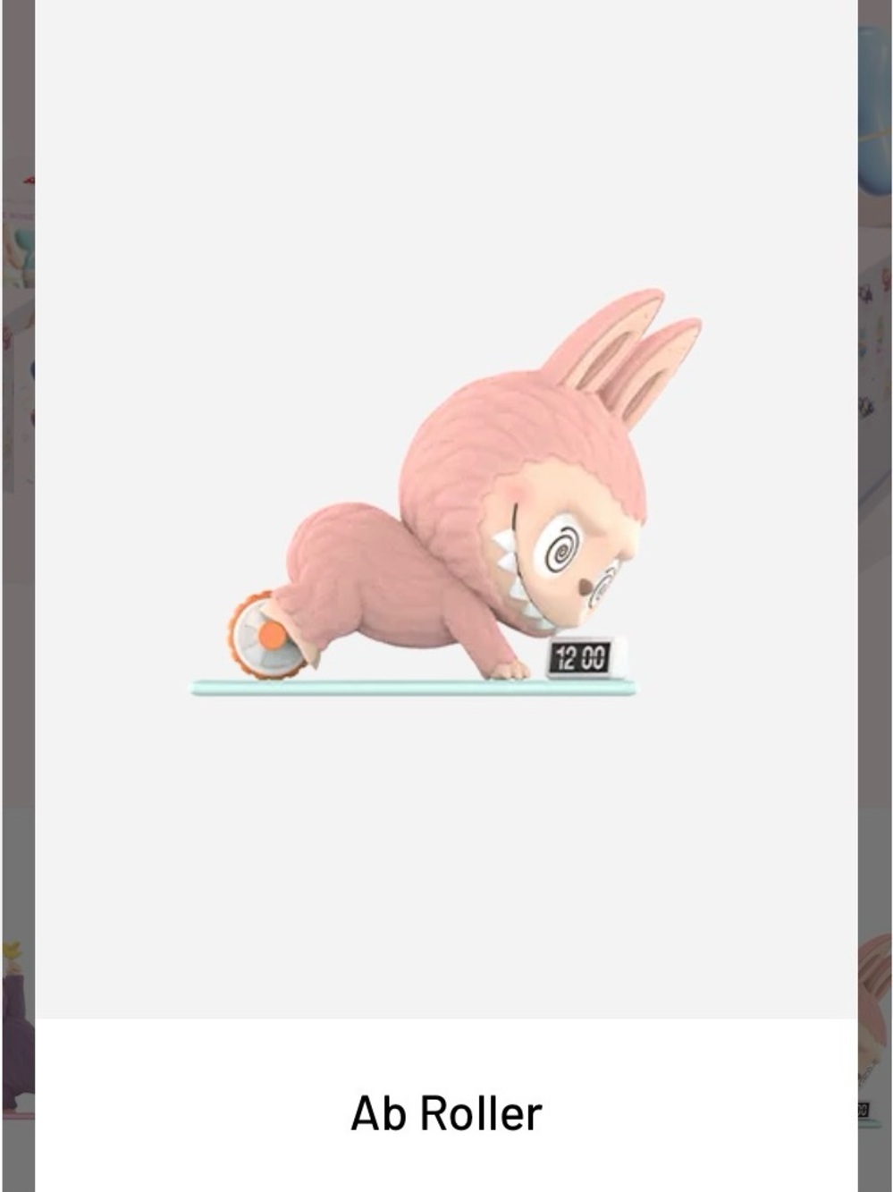 Pop Mart Labubu the Monsters Lazy Yoga, Ab Roller